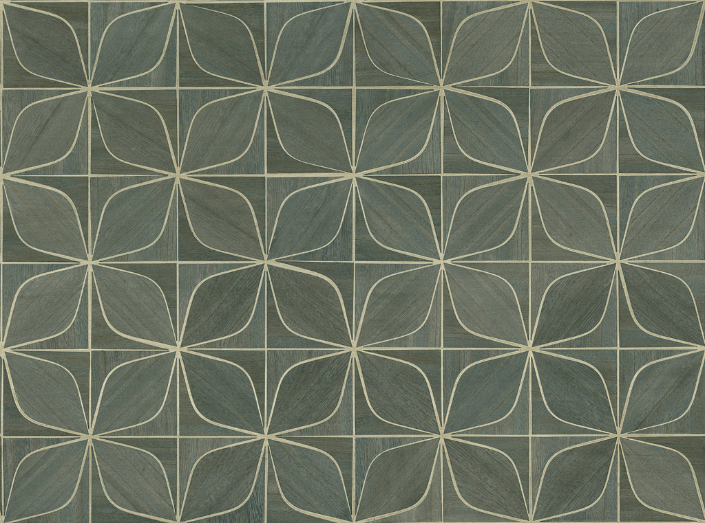 Oyster Bay-Moss Wood Veneer Wallcovering | Phillipe Romano — WOOD-500780