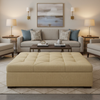 Morant - Moonbeam Upholstered Ottoman | Architectural Fabrics