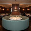 Woven Textured Fabric Seafoam Green Upholstered Banquette | Architectural Fabrics