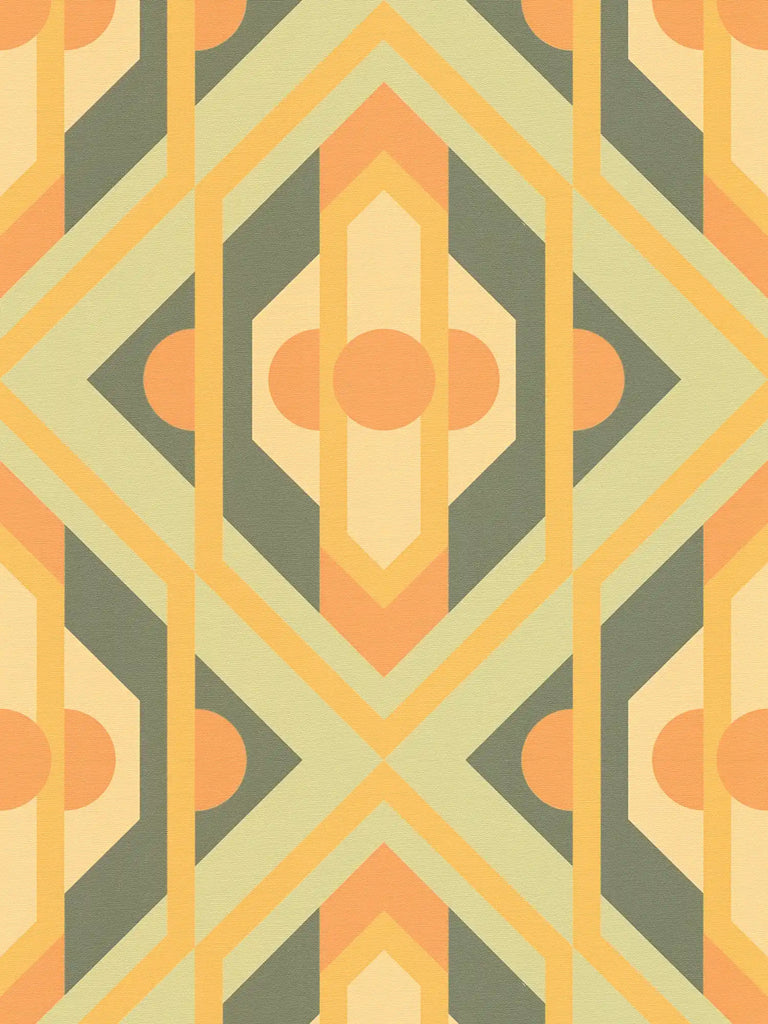 Retro Chic Light Green Wallcovering | AS Creation