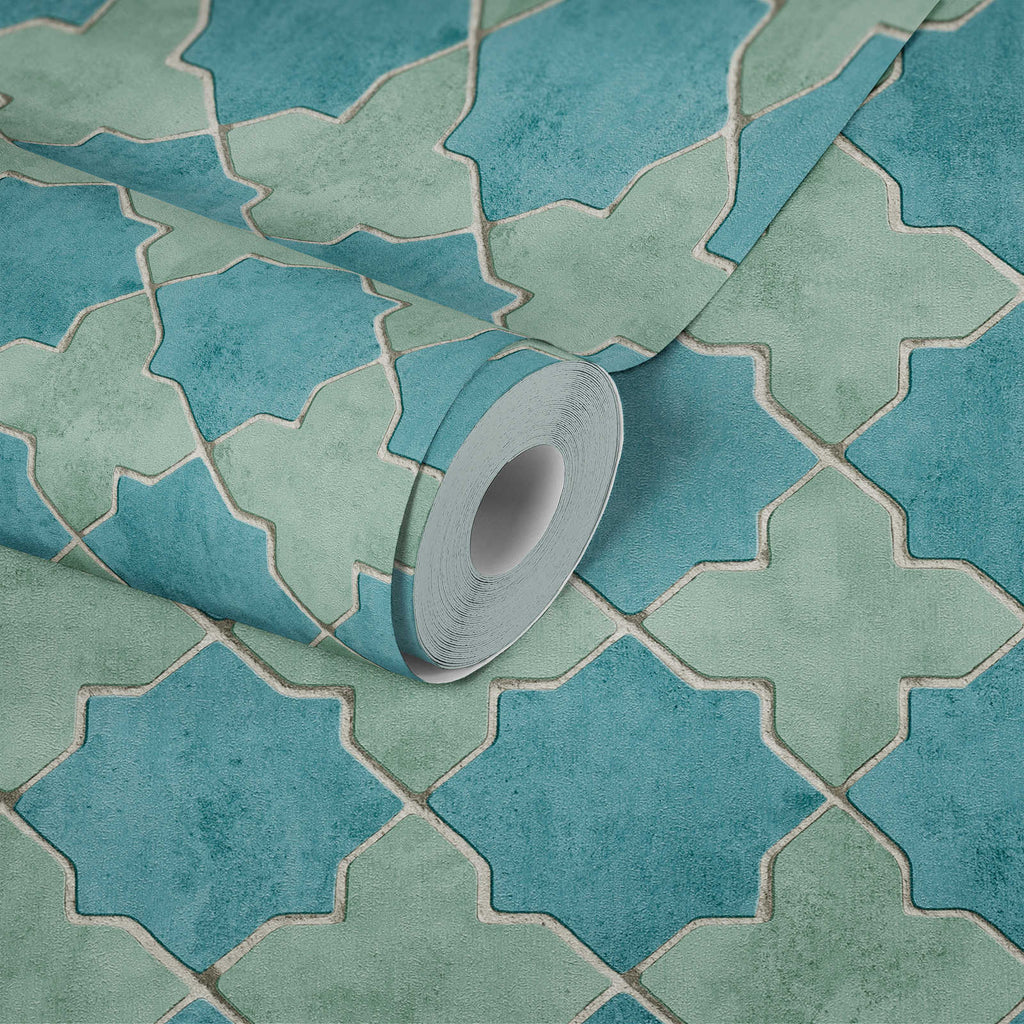 New Walls. Teal Wallcovering | AS Creation