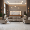 Smooth Pebble Grain Mushroom Taupe Upholstered Sofa | Architectural Fabrics