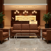 West Indian Lily - Cinnamon Upholstered Sofa | Architectural Fabrics