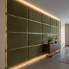 Ultrasuede  Moss  Green, Brown Upholstered Wall Panel | Ultrasuede Upholstery
