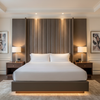 Embossed Reptile Scale Mushroom Taupe Upholstered Headboard | Architectural Fabrics