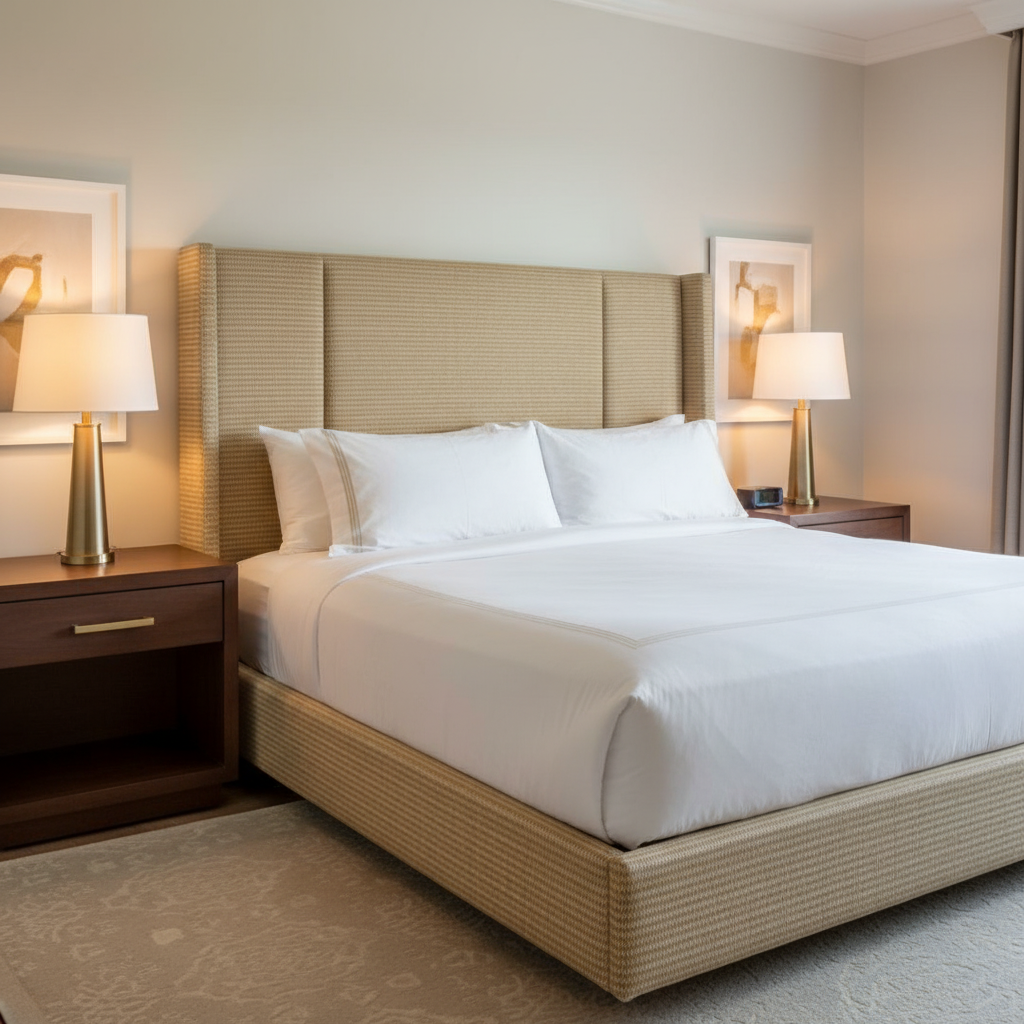 Trade Wind - Cashew Upholstered Headboard | Architectural Fabrics