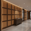 Smooth Leather Grain Caramel Tan Upholstered Wall Panel | Architectural Fabrics