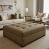 Palm Island - Timber Upholstered Ottoman | Architectural Fabrics