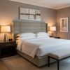 Fine Woven Texture Soft Olive Upholstered Headboard | Architectural Fabrics