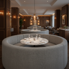 Tortola - Dusk Upholstered Banquette | Architectural Fabrics