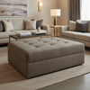 Treasure Beach - Chestnut Upholstered Ottoman | Architectural Fabrics
