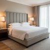 Woven Diagonal Texture Silver Taupe Upholstered Headboard | Architectural Fabrics