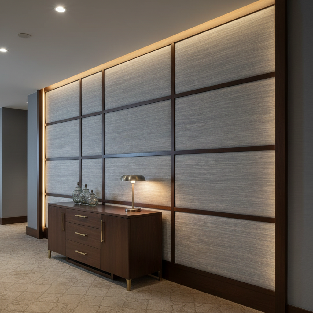 Pigeon Island - Comet Upholstered Wall Panel | Architectural Fabrics