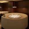 Woven Basketweave Texture Natural Straw Upholstered Banquette | Architectural Fabrics