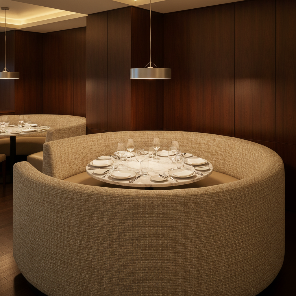 Woven Basketweave Texture Natural Straw Upholstered Banquette | Architectural Fabrics