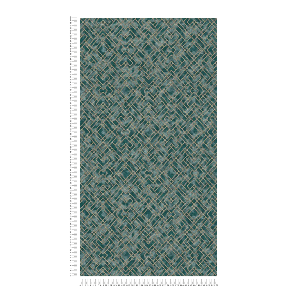 Metropolitan Stories 3 Travel Styles Teal Wallcovering | AS Creation