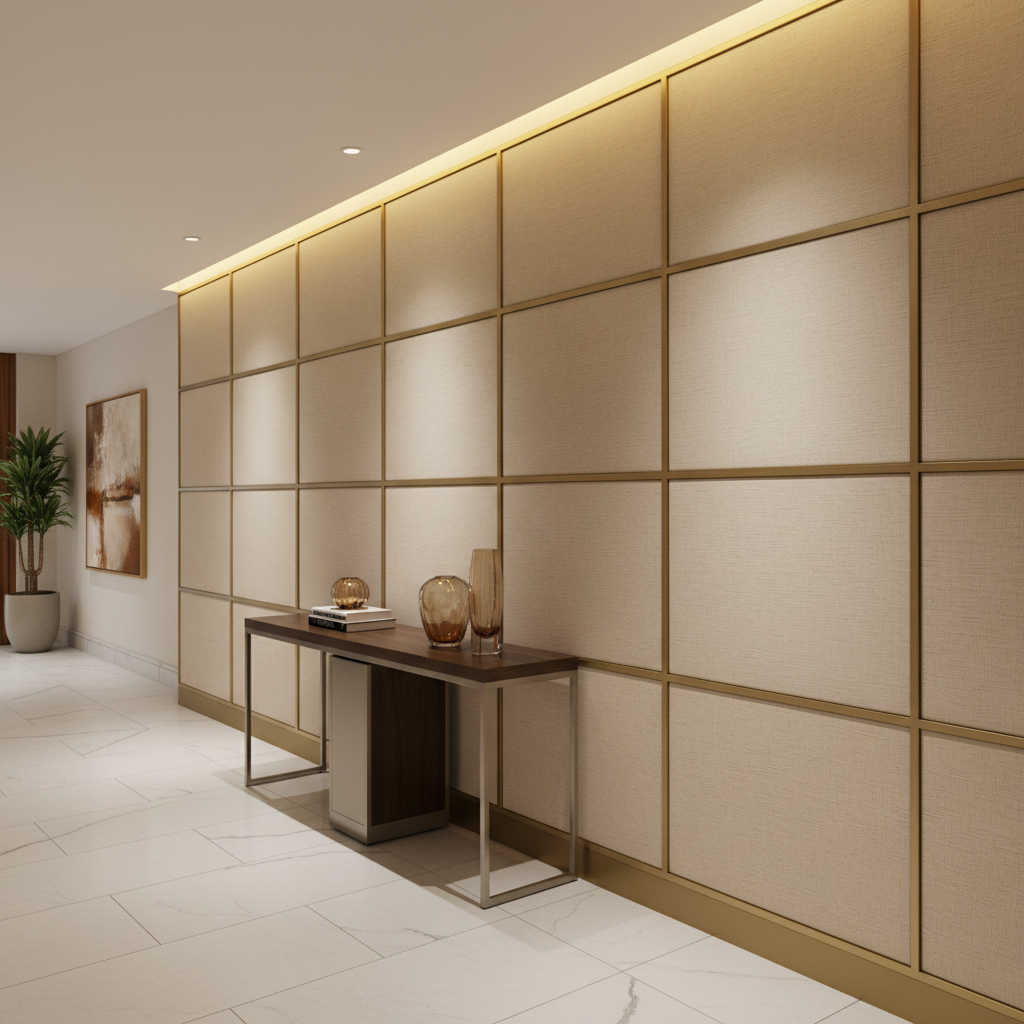 Savannah Bay - Parchment Upholstered Wall Panel | Architectural Fabrics