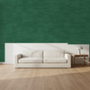 Nantucket Grasscloth Hunter Green Wallcovering | Phillipe Romano room setting