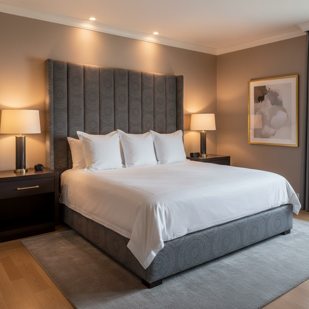 Virgin Gorda - Graphite Upholstered Headboard | Architectural Fabrics