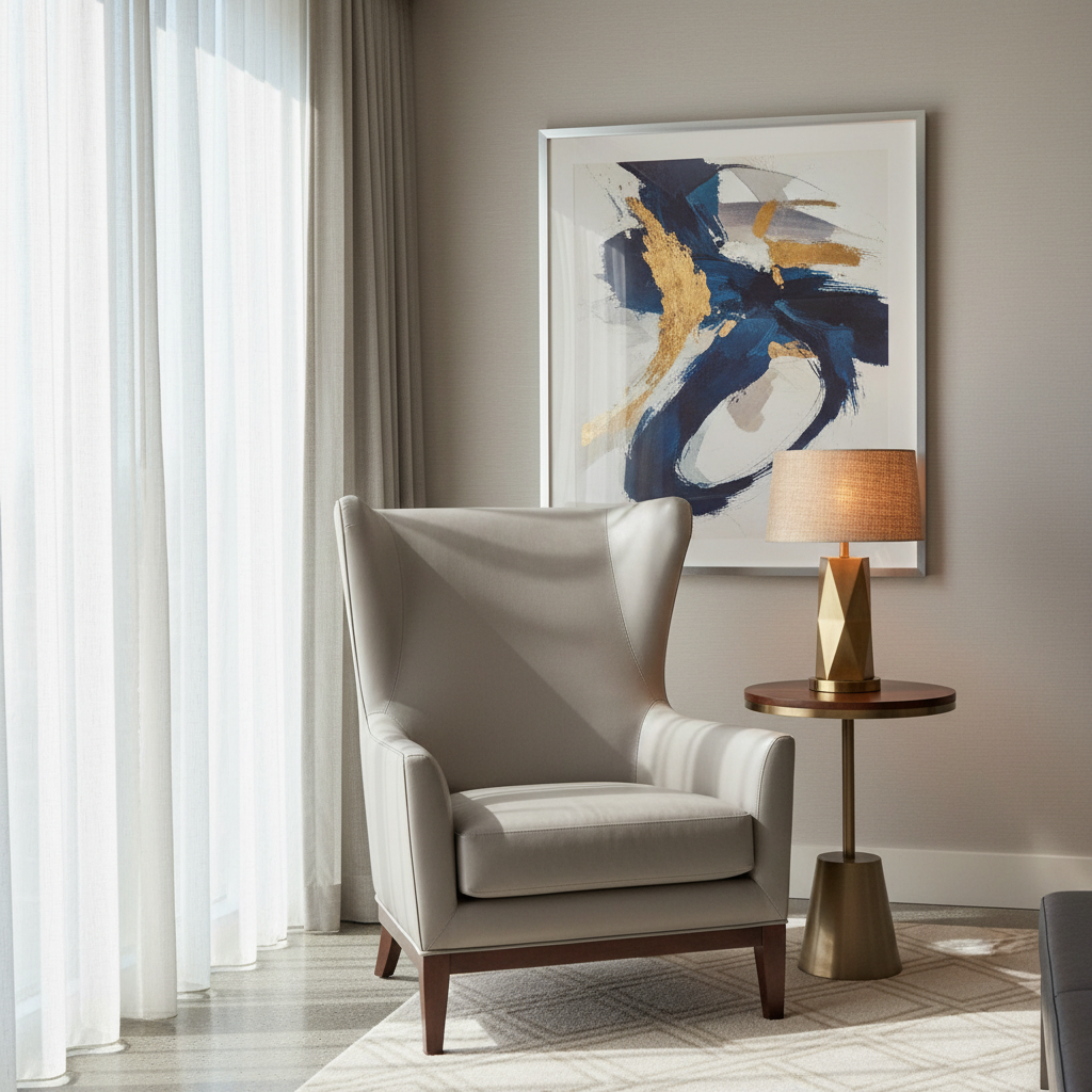 Necker Island - Grigio Upholstered Chair | Architectural Fabrics