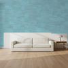 Nantucket Grasscloth Teal Wallcovering | Phillipe Romano room setting