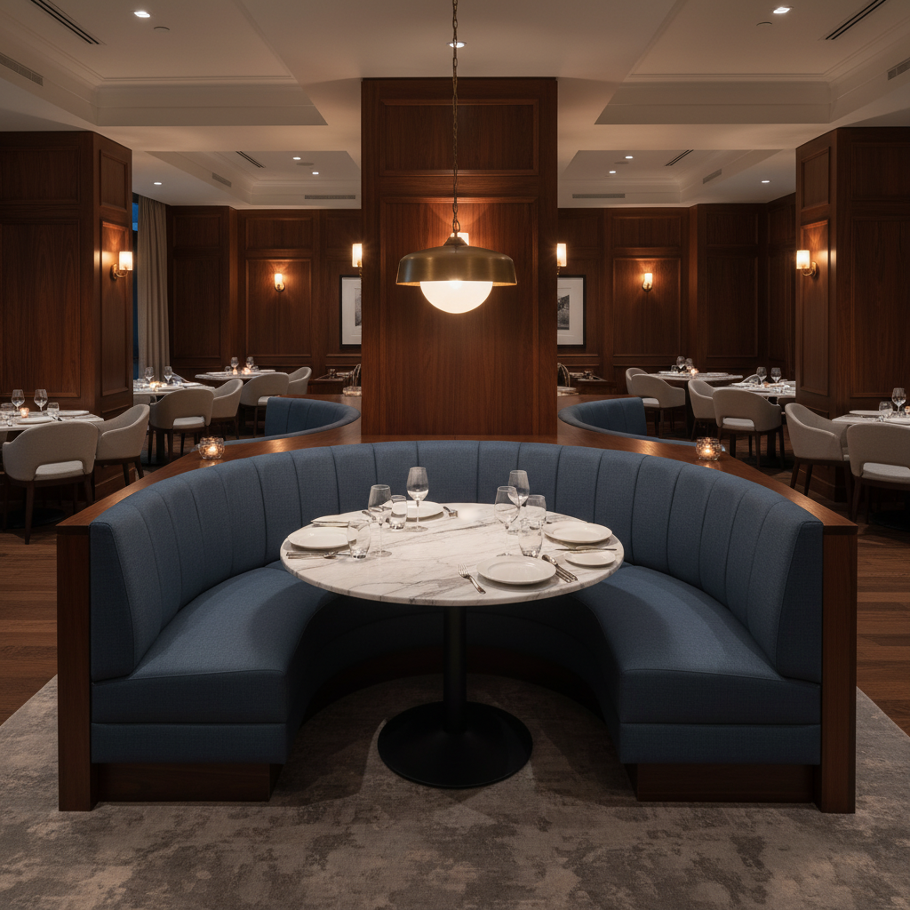 Maho Bay - Harbor Upholstered Banquette | Architectural Fabrics