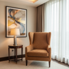 Aragon - Russet Earth Performance Vinyl Upholstered Chair | Architectural Fabrics