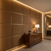 Subtle Woven Texture Toffee Brown Upholstered Wall Panel | Architectural Fabrics