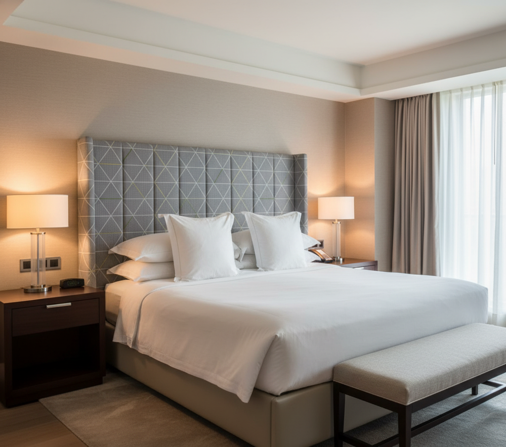ANNENDALE ELUSIVE Upholstered Headboard | Architectural Fabrics
