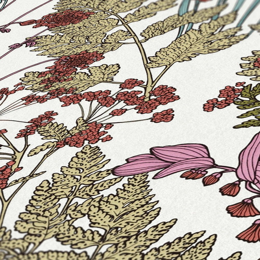 Floral Impression Cream Wallcovering | AS Creation
