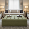 Tradewind Trace - Sprout Upholstered Ottoman | Architectural Fabrics