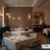Marseilles Vinyl | Hollywood Wallcoverings - Restaurant Dining commercial room setting