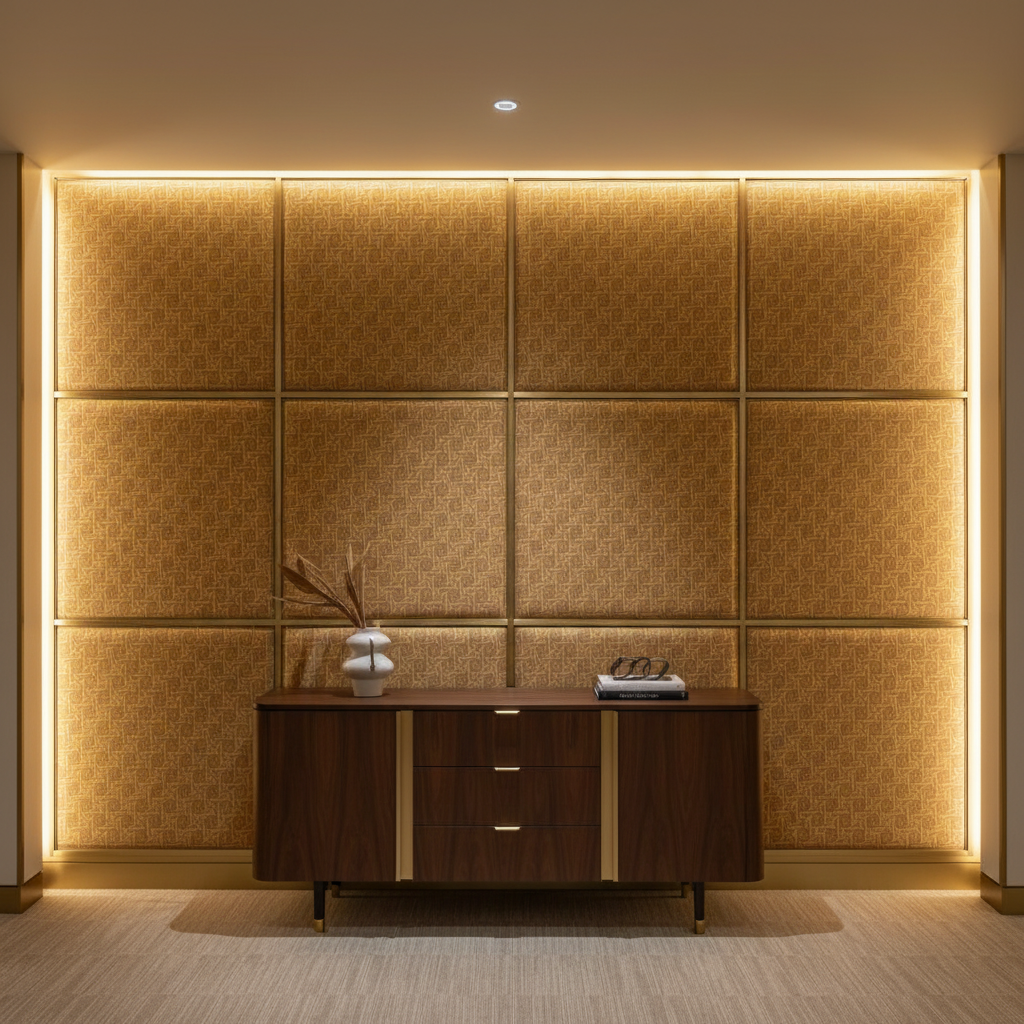Basketry - Basketry Performance Vinyl Upholstered Wall Panel | Architectural Fabrics