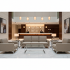 Fine Woven Texture Soft Taupe Upholstered Sofa | Architectural Fabrics