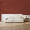 Nantucket Grasscloth Cabernet Wallcovering | Phillipe Romano room setting
