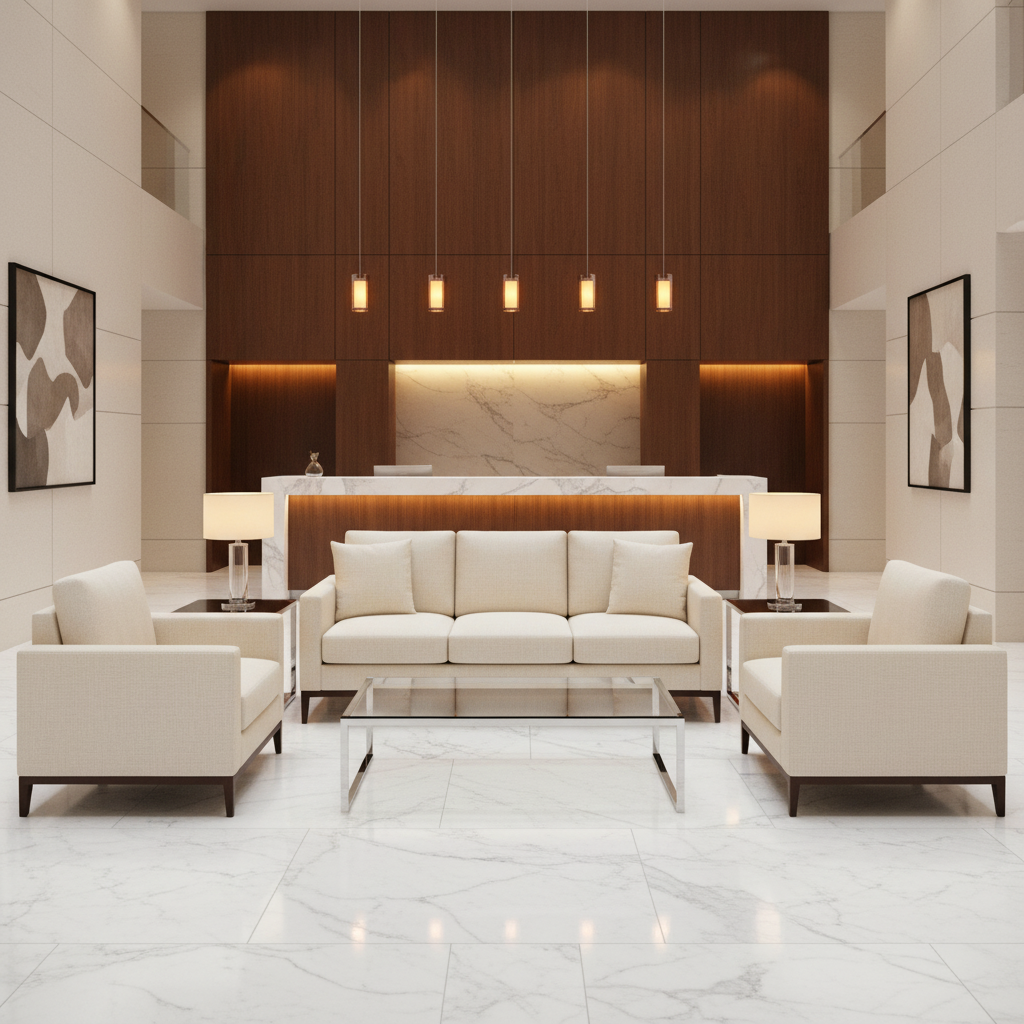 Morant - Snow Upholstered Sofa | Architectural Fabrics