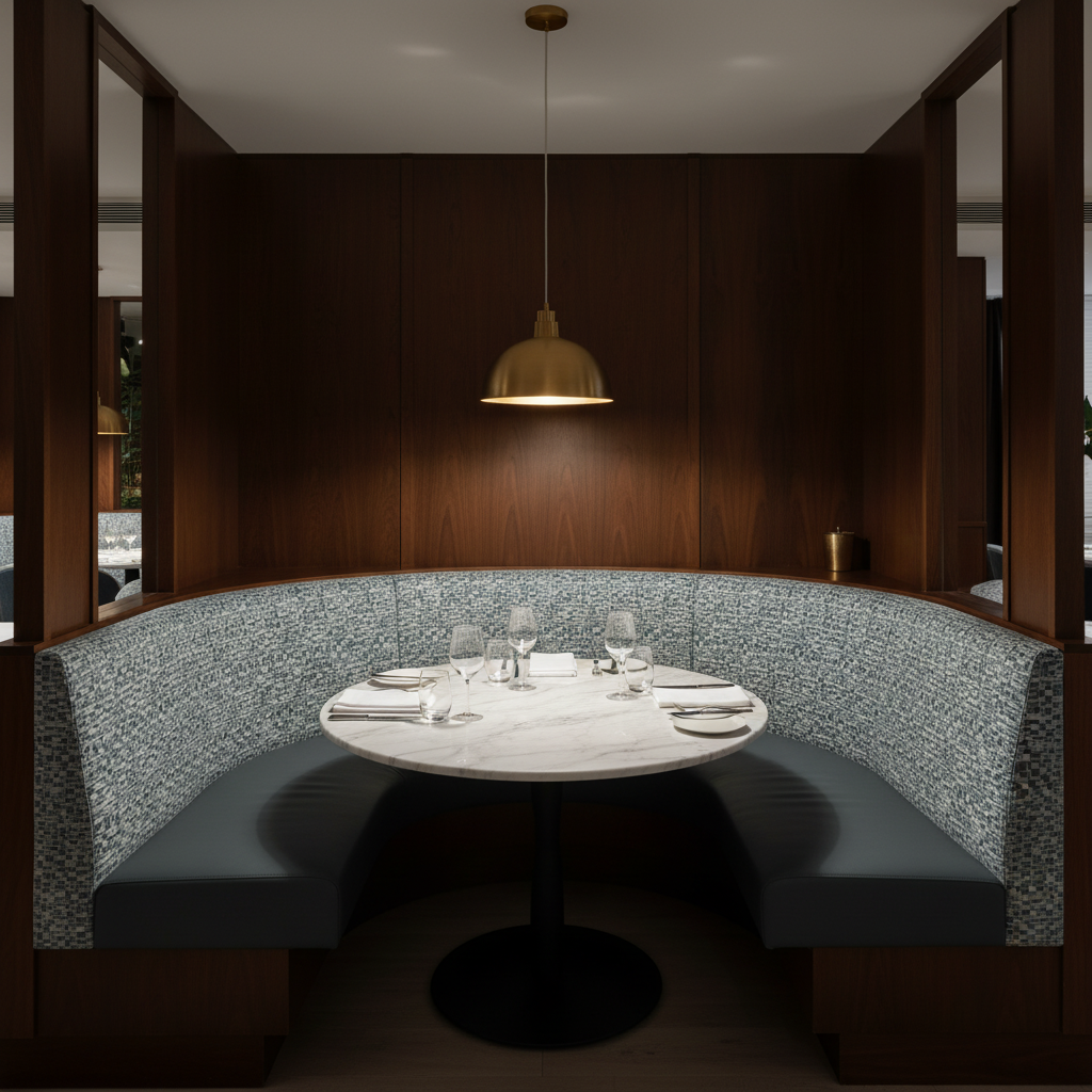 Bellevue - Bellevue Tekloom Performance Upholstered Banquette | Architectural Fabrics