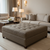 Basketry - Basketry Performance Vinyl Upholstered Ottoman | Architectural Fabrics