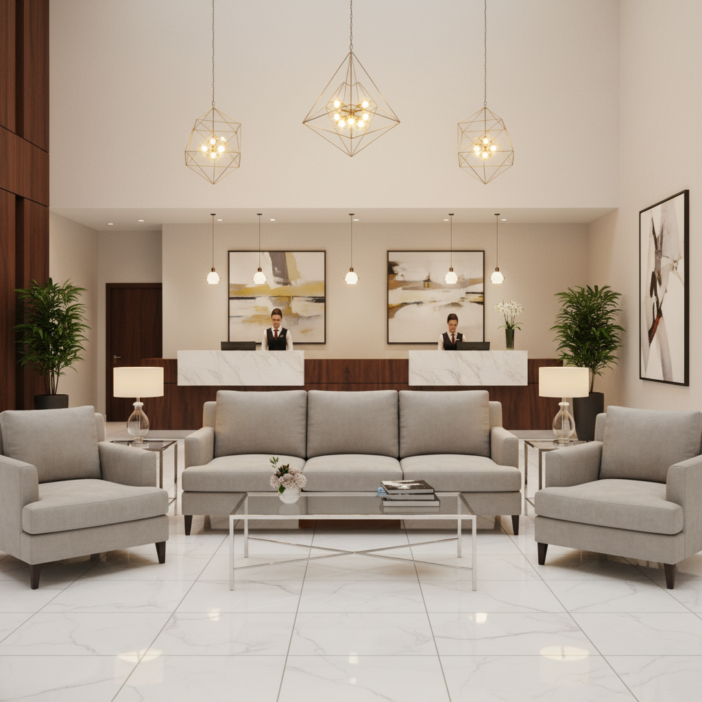 Subtle Textured Grain Soft Stone Upholstered Sofa | Architectural Fabrics