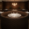 Tres Palmas - Dk. Espresso Upholstered Banquette | Architectural Fabrics