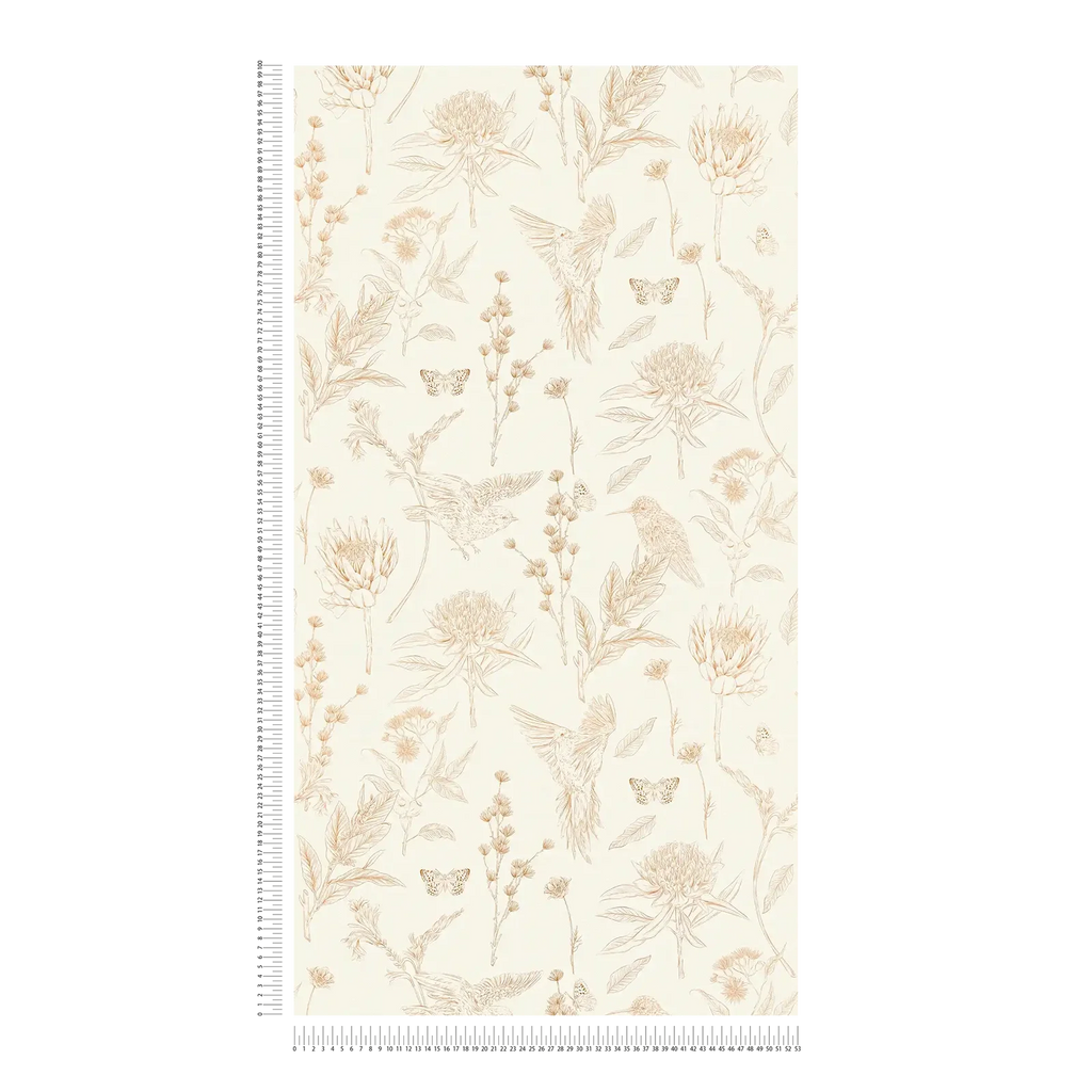 Drawn Into Nature Cream Wallcovering | AS Creation
