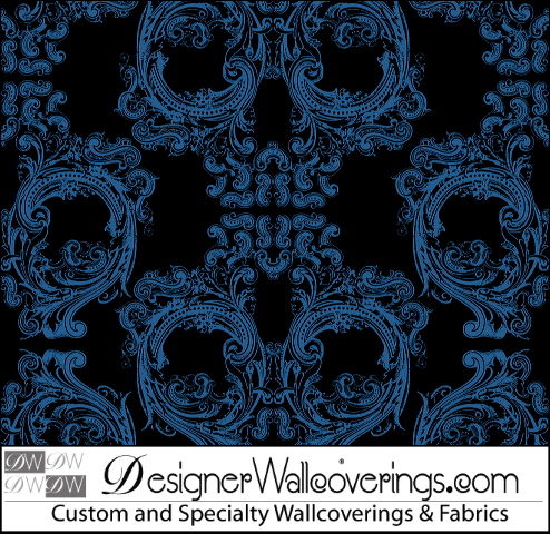 Noah's Baroque Skulls - Pattern Design Lab Wallcovering | DW Bespoke Studios