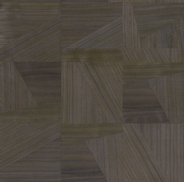 Cape Elizabeth-Charcoal Wood Veneer Wallcovering | Phillipe Romano