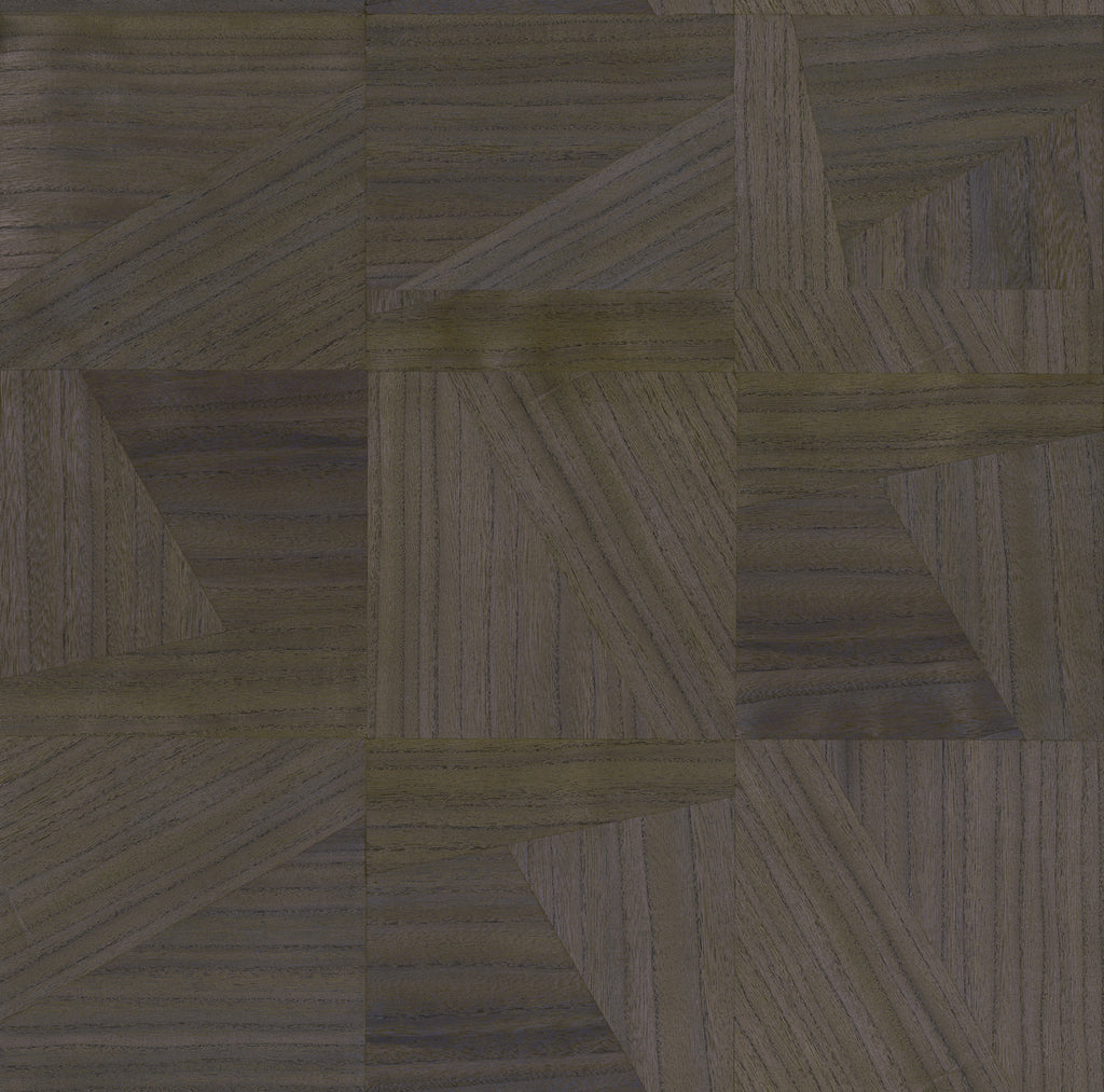Cape Elizabeth-Charcoal Wood Veneer Wallcovering | Phillipe Romano — WOOD-500930