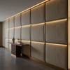 Woven Chevron Texture Neutral Taupe Upholstered Wall Panel | Architectural Fabrics