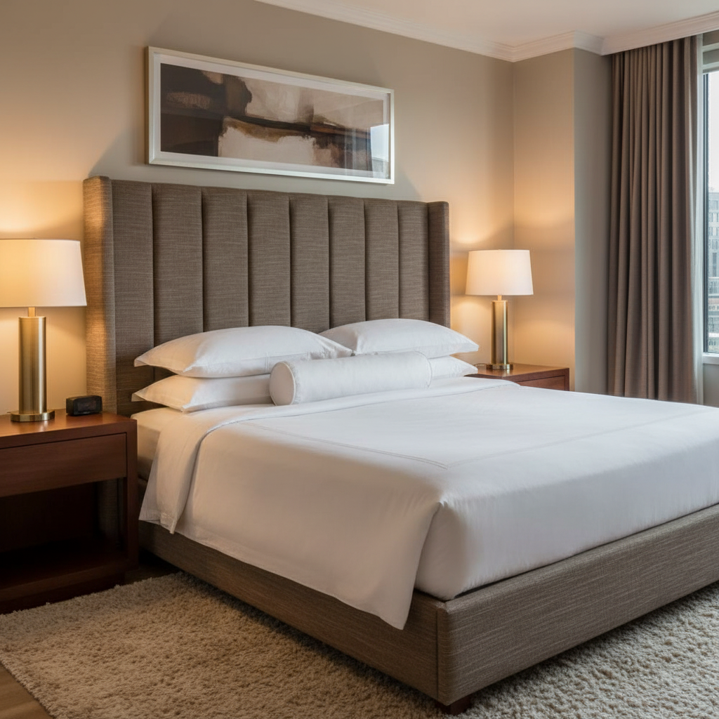 Tradewind Trace - Bark Upholstered Headboard | Architectural Fabrics