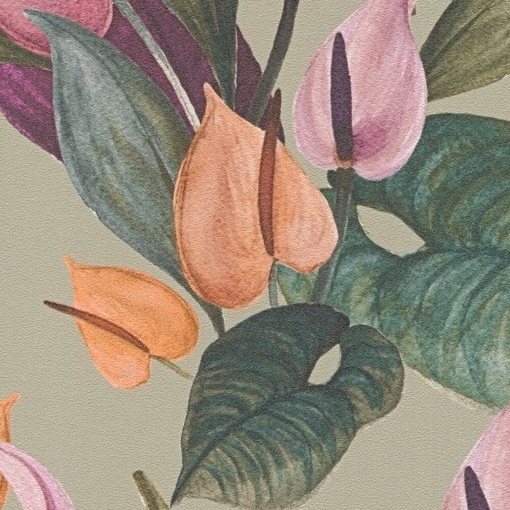 Anna D Andrea Sage Green Wallcovering | AS Creation
