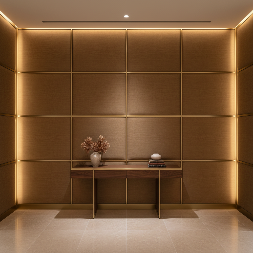Soper Hole - Ginger Upholstered Wall Panel | Architectural Fabrics