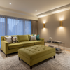 Bedford Acid Upholstered Ottoman | Architectural Fabrics