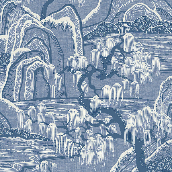 Indigo Garden Blue and White — Schumacher